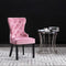 vidaXL - Eetkamerstoelen - 2 - st - fluweel - roze