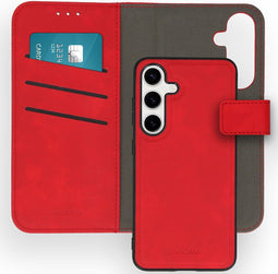 iMoshion Hoesje Geschikt voor Samsung Galaxy S24 Hoesje Met Pasjeshouder - iMoshion Uitneembare 2-in-1 Luxe Bookcase - Rood