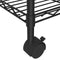 vidaXL Opbergrek met wielen 3-laags 60x35x81 cm 150 kg zwart