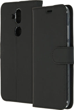 Accezz Hoesje Geschikt voor Nokia 8.1 Hoesje Met Pasjeshouder - Accezz Wallet Softcase Bookcase - Zwart