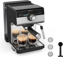 Krups Authentic+ C90 XP384E - Pistonmachine - 15 bar pompdruk - 2 liter waterreservoir