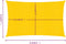 vidaXL - Zonnezeil - 160 - g/m² - rechthoekig - 6x8 - m - HDPE - geel