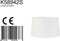 Mexlite K58942S - Lampenkap - E27 fitting - Ø30cm - Wit