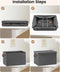 Rootz Set van 5 opvouwbare opbergdozen - Organisatorische bakken - Opvouwbare containers -