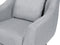 ARENDAL - Fauteuil - Lichtgrijs - Polyester