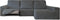 Hoes voor chaise longue met lange armleuning rechts Eysa ROC Donker grijs 180 x 120 x 360 cm
