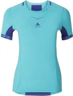 Odlo Crew Neck Ceramicool Pro - Ondershirt - Ventilatie Mesh panelen - Blauw (M)