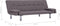 vidaXL - Slaapbank - met - twee - kussens - polyester - taupe