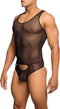 MOB EROTICWEAR - BLACK MESH THONG BODY S/M
