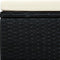 vidaXL - Voetenbank/poef - zwart - 53x53x30 - cm - poly - rattan