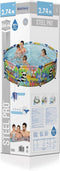 Bestway - Steel Pro - Opzetzwembad - 274x66 cm - Dierenprint - Rond