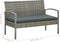 vidaXL - Tuinbank - 3-zits - met - kussen - poly - rattan - grijs