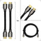 HDMI 2.1 Ultra High Speed Kabel Nylon – Gold Plated – PS5 en Xbox Series X ondersteuning – 1 Meter