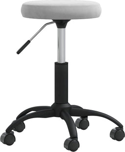 vidaXL - Massagekruk - fluweel - lichtgrijs