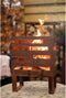 RedFire – Madison - Handmade - Bruin - Staal – Vuurschaal - Vuurkorf – 38 x 23 x 50 (LxBxH)- Cortenlook – Terrasverwarming – Sfeerhaard