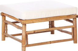 CERRETO - Ottomaan - Wit - Bamboe