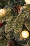 Black Box Trees Kaprun - Kunstkerstboom met LED Verlichting - H90 x Ø51 cm Groen Frosted Rood