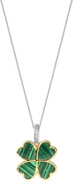 TI SENTO Dames Hanger - 925 zilver - Malachiet - 6821MA