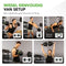 Tunturi Vinyl Halterset 28 kg - Dumbbells Barbell Kettlebell Push-up Steunen - Zwart Groen