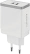 Mobiparts - Wall Charger - Dual USB 2.4A - Wit