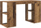 vidaXL - Bureau - met - Opbergruimte - - - Oud - Hout - 130x50.5x75 - cm - - - Geengineerd - Hout