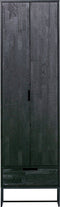 WOOOD Silas Hoge Kast - Essen - Blacknight - 210x60x36