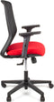 Linea bureaustoel - Tekna 01 - ergonomisch EN1335 - multi verstelbaar - max. draagvermogen 110kg - zwart/rood - LF-2011303