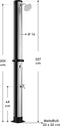 Juskys Victoria - Solardouche - 40 Liter - Max. 3.5 bar - Zwart