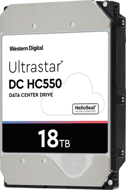 WD Ultrastar DC HC550 - 3.5" HDD - 18TB 7200 RPM SATA III 512MB Cache (1x)