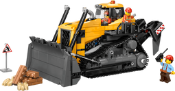 LEGO City 60466 - Bulldozer - Beweegbaar dozerblad en minifiguren - Geel
