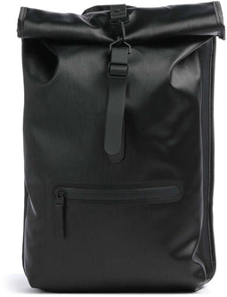 Rains Rolltop Rucksack W3 - Waterafstotende Rugzak - 18L - Black Grain
