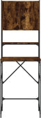 vidaXL - Wasmachinekast - 68x48,5x194 - cm - gerookt - eikenkleurig