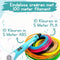 MM Brands 3D Pen Starterspakket - Inclusief 100m Filament in 10 Kleuren - Extra Lange Laadkabel - Geschikt voor ABS & PLA Filament - Blauw