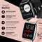 MM Brands Smartwatch Dames en Heren - Waterdicht - Zwart en Roze Bandje