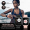 MM Brands Smartwatch Dames en Heren - Waterdicht - Zwart en Roze Bandje