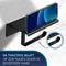 MM Brands WC Rolhouder met Plankje - Zelfklevend / Boren / Zonder Boren - Zwart - Toiletrolhouder - WC Papier Houder