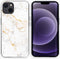 iMoshion Hoesje Geschikt voor iPhone 13 Hoesje Siliconen - iMoshion Design hoesje - Wit / White Marble
