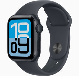 Apple Watch SE (2023) - 40mm - Ongelukdetectie en valdetectie - Midnight Aluminium Case met Midnight Sport Band S/M