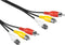 Nedis Composiet Videokabel - 3x RCA Male - 3x RCA Male - Vernikkeld - 480p - 2.00 m - Rond - PVC - Zwart - Envelop