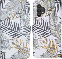 iMoshion Hoesje Geschikt voor Samsung Galaxy A32 (5G) Hoesje Met Pasjeshouder - iMoshion Design Softcase Bookcase - Wit