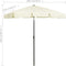 vidaXL - Strandparasol - 200x125 - cm - zwart