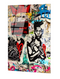 Wallity Glasschilderij - Banksy Bad Made Beautiful - 45 x 65 cm - Knallkleuren