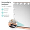 Mirlux Hollywood Spiegel 58x48CM - Make Up Spiegel met 15 LED Lampen - Dimbaar Licht 10x Vergroting - Rosé Goud