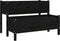 vidaXL - Plantenbak - 110x84x75 - cm - massief - grenenhout - zwart