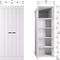 WOOOD Connect Lage Kast 2-Deurs - Grenen - Wit - 175x77x56