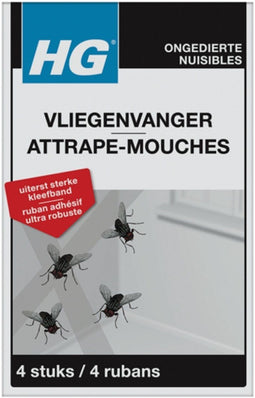 HGX Vliegenvanger - Vliegenvanger - Sterke Kloefband - (4 stuks)