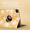 imoshion Tablet Hoes - Geschikt voor iPad Pro 11 (2022) / Pro 11 (2021) / Pro 11 (2020) / Pro 11 (2018) - 360° Draaibare Design Bookcase 2.0 - Yellow Flowers