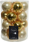 Decoris kerstballen - 20 stuks - 6cm - glas