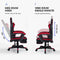 Stane ST-0030 - Ergonomische Gamestoel - Verstelbare Voetsteun - Rood/Zwart