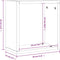 vidaXL - Wandschappen - kubus - 4 - st - 30x15x30 - cm - sonoma - bruin - eikenkleurig
